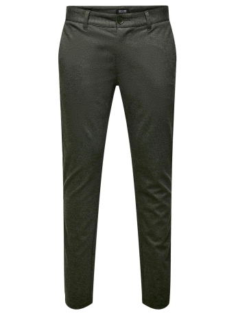 Only & Sons Broek ONSMARK SLIM HERRINGBONE 2911 PANT 22022911 Olive Night