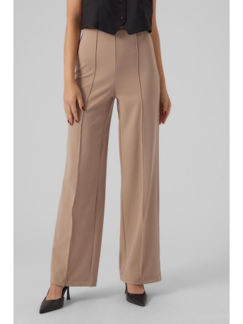 Vero Moda Broek VMBECKY HW WIDE PULL ON PANT NOOS 10257168 SILVER MINK