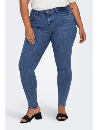 Only Carmakoma Jeans CARPOWER MID SKINNY PUSH UP REA2981 15300955 Dark Medium Blue Denim