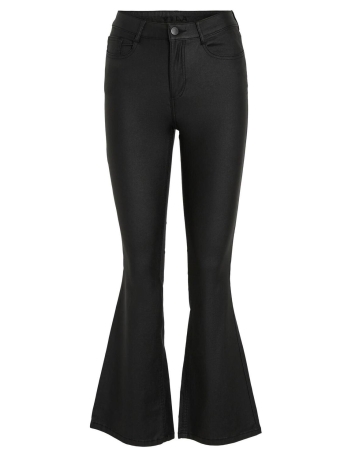 Vila Broek VICOMMIT COATED RW FLARED JEANS - N 14087709 BLACK