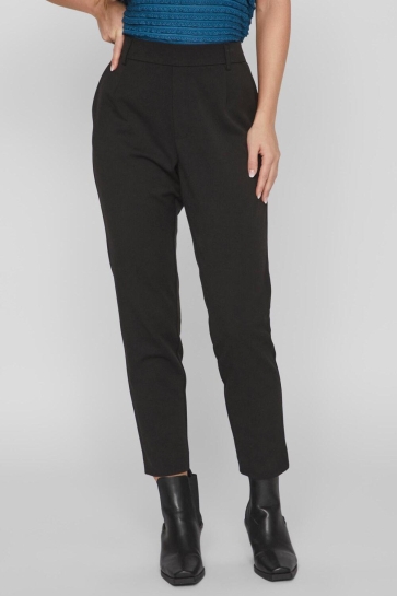 Vila Broek VIVARONE HW SLIM PANT - NOOS 14087406 BLACK