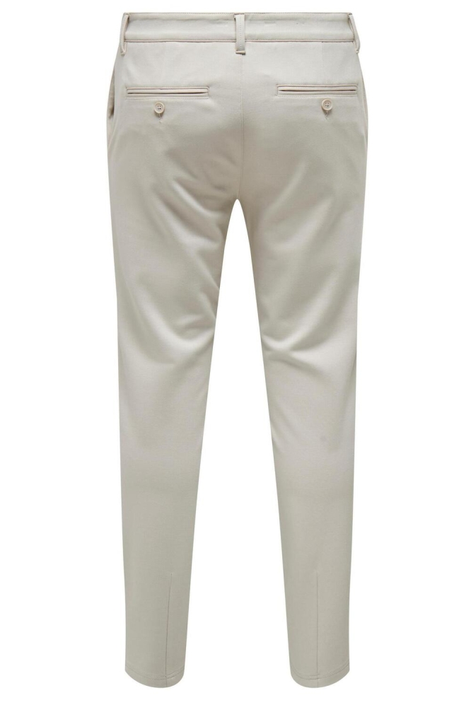 Only & Sons beige heren broek | Achteraanzicht