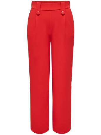 Only Broek ONLSANIA BUTTON PANT JRS 15273492 Flame Scarlet
