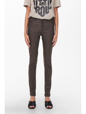 Jacqueline de Yong Broek JDYNEWTHUNDER COATED HIGH SKN PNT N 15211786 CHOCOLATE BROWN