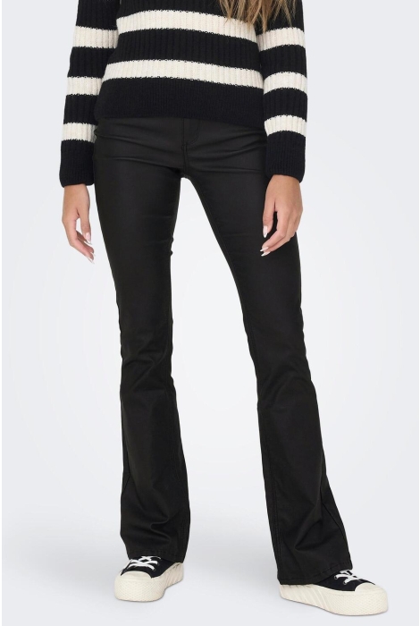 Only leren broek zwart outlet