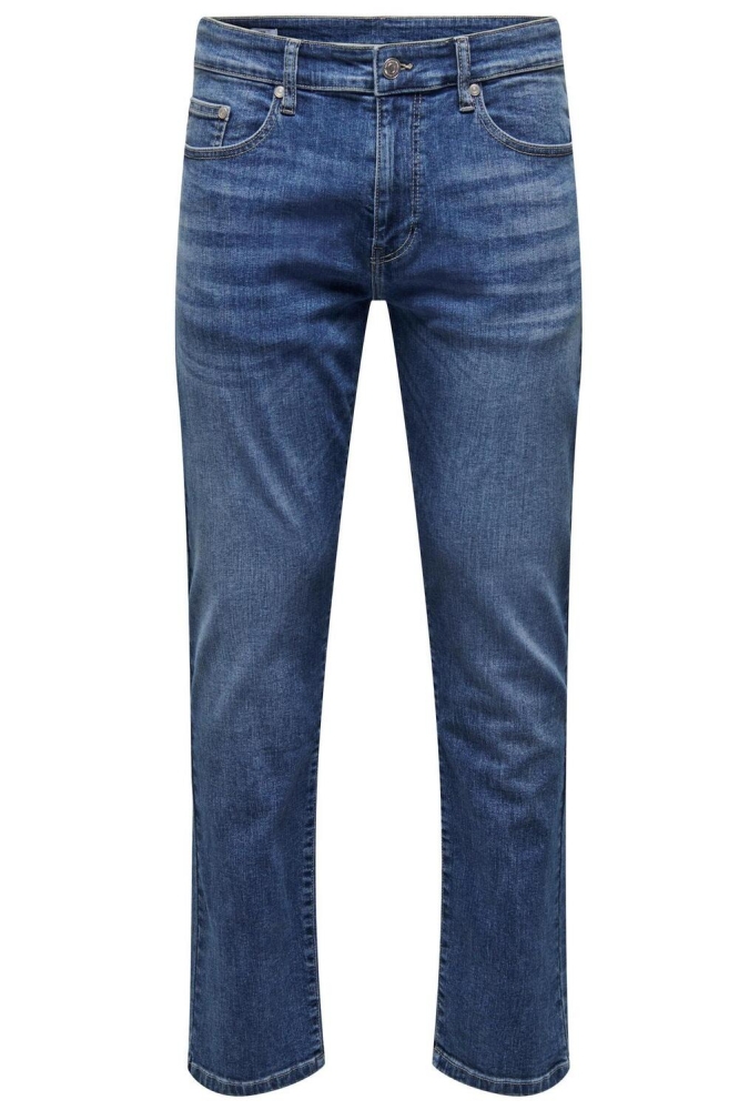 Only & Sons blauwe heren jeans | Vooraanzicht