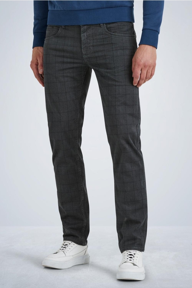 PME legend grijze heren broek | Model vooraanzicht