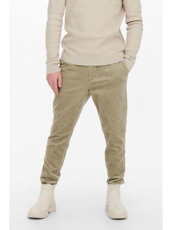 Only & Sons Broek ONSLINUS CROPPED CORD 9912 PANT NOO 22019912 Chinchilla
