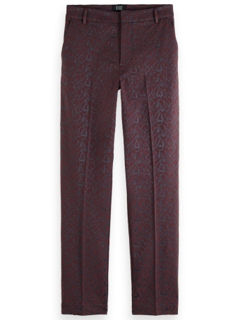 Scotch & Soda Broek LOWRY MID RISE LEOPARD JACQUARD PANTS 174720 6724