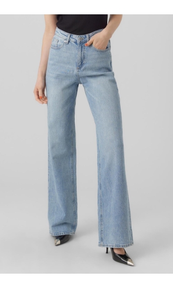 VMTESSA HR WIDE JEANS RA339 GA NOOS 10283858 Light Blue Denim