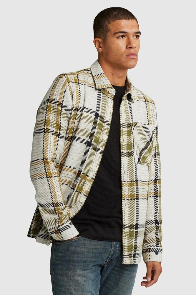 SHIRT JACKET WITH STRUCTURE WEAVE CSI2310256 7014