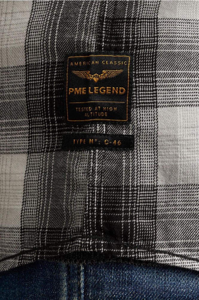 PME legend grijze heren overhemd | Close up