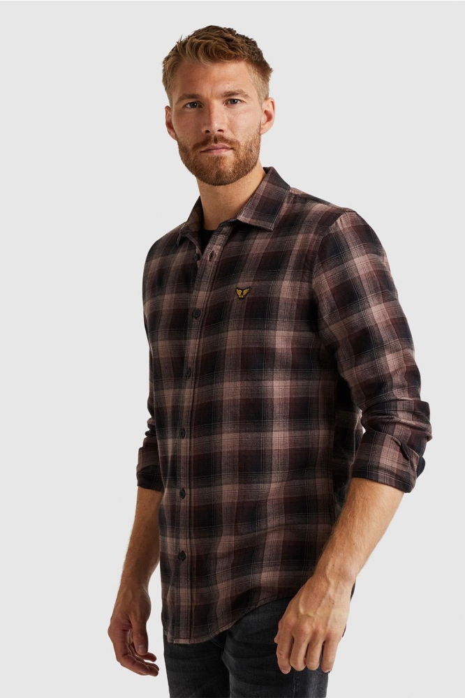 PME legend paarse heren overhemd | Model vooraanzicht