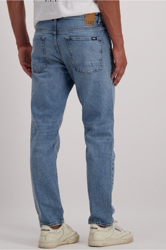 Cars blauwe heren jeans | Model achteraanzicht