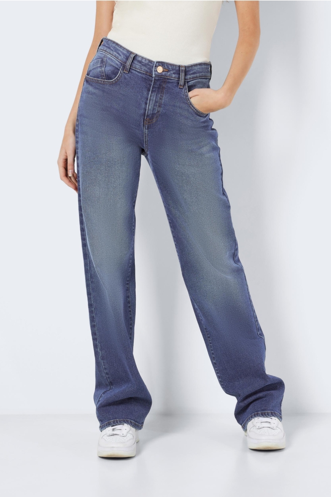 Noisy may blauwe dames jeans
