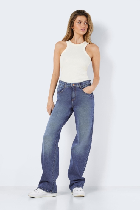 Noisy may blauwe dames jeans