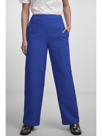 Pieces Broek PCBOZZY HW WIDE PLAIN PANT NOOS BC 17140744 MAZARINE BLUE