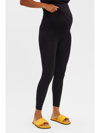 Mama-Licious Positiekleding VMMISA HW SEAMLESS RIB LEGGINGS NOO 20018495 Black