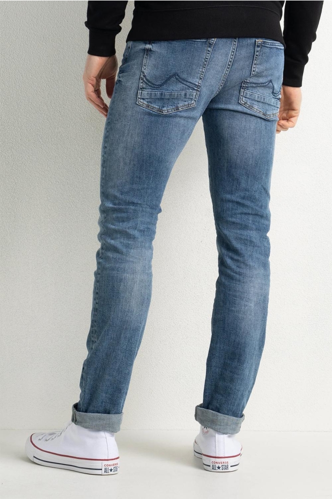 Petrol Industries blauwe heren jeans | Model achteraanzicht