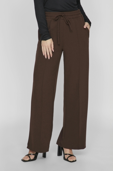 Vila VICLUA HW WIDE PANTS-NOOS 14095436 COFFEE BEAN