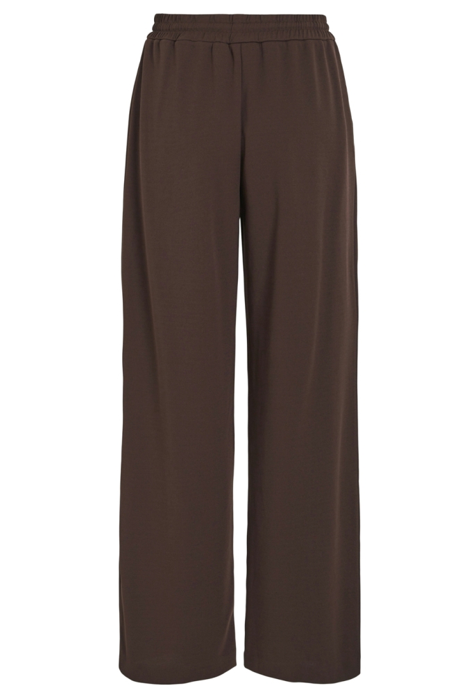 Vila bruine dames broek | Achteraanzicht