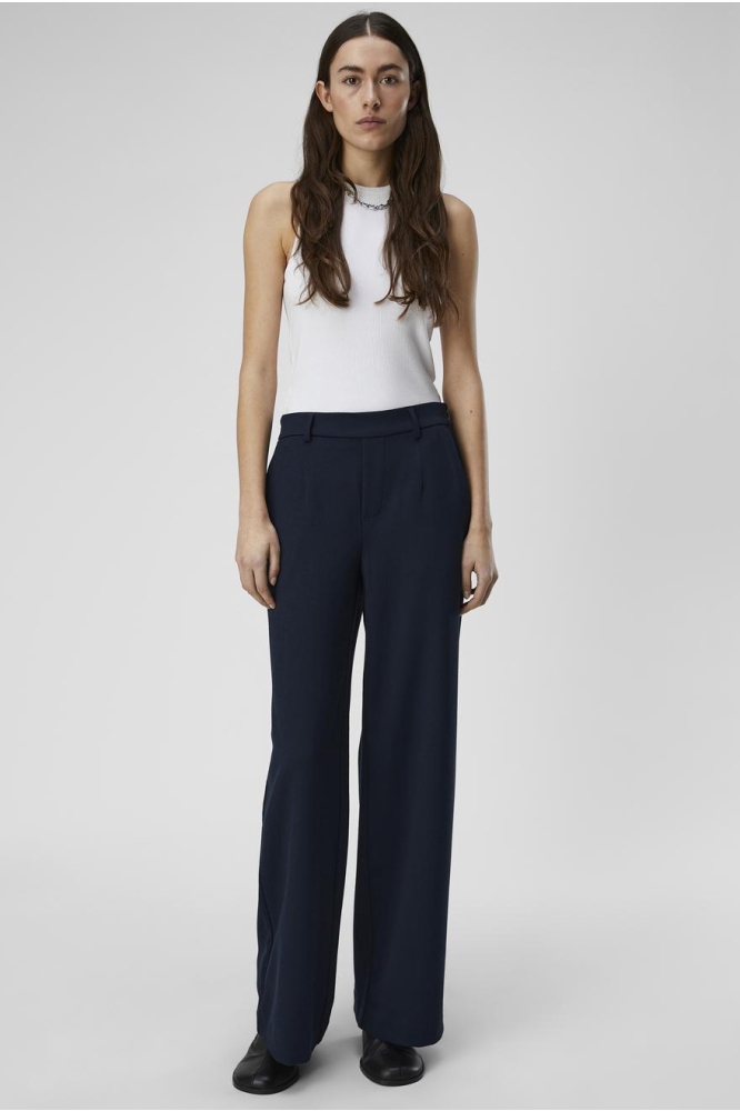 Object blauwe dames broek | Model