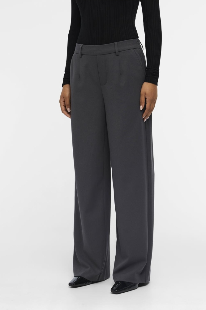 Object grijze dames broek | Model vooraanzicht