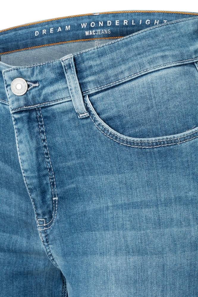 Mac blauwe dames jeans | Close up