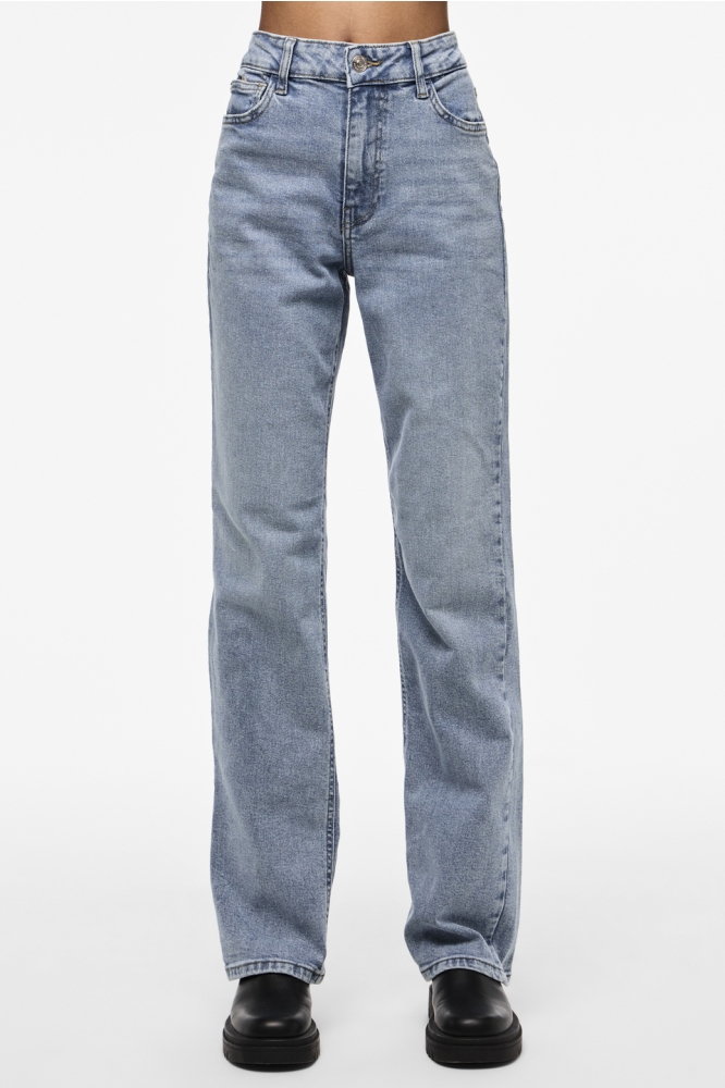 PCKELLY HW STRAIGHT JEANS LB302 NOO 17148063 LIGHT BLUE DENIM