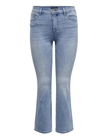 Only Carmakoma Jeans CARSALLY HW SK FLARED DNM BJ759 NOO 15280943 Light Medium Blue Denim
