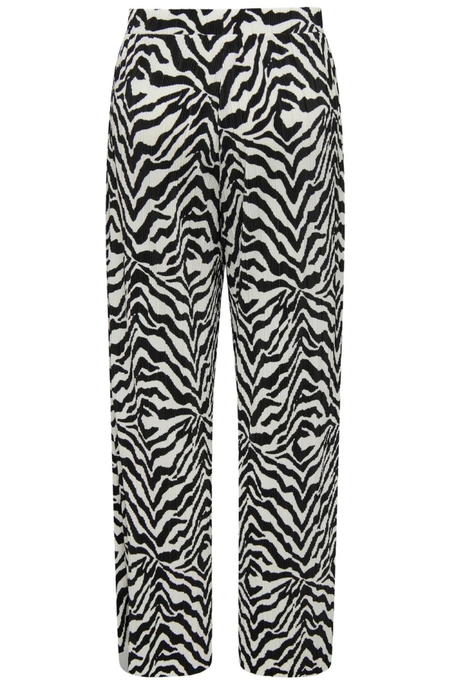 JDYBRAVO PLISSE PANT JRS ATK 15317551 Eggnog/Black Zebra