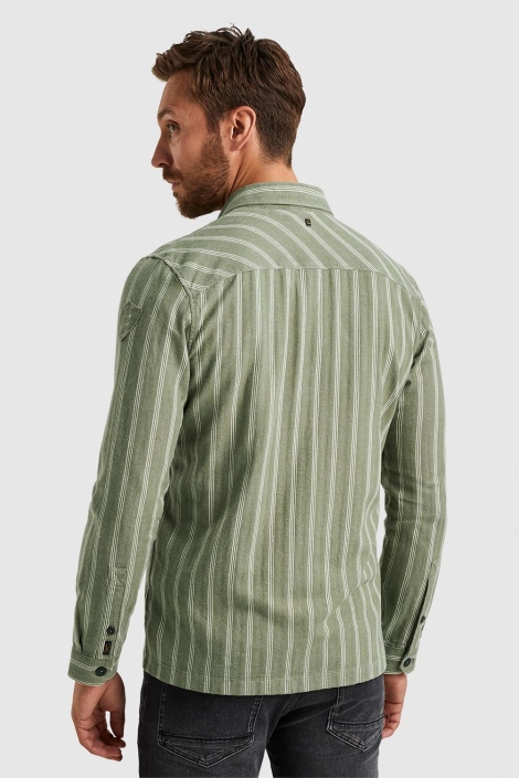 PME legend groene heren overhemd | Model achteraanzicht