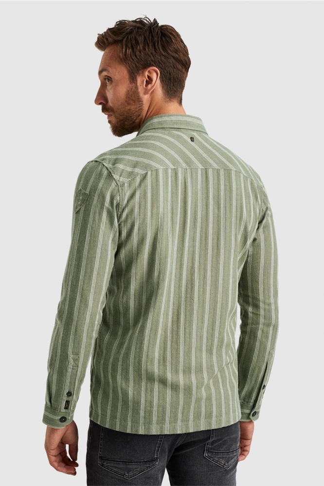 PME legend groene heren overhemd | Model achteraanzicht