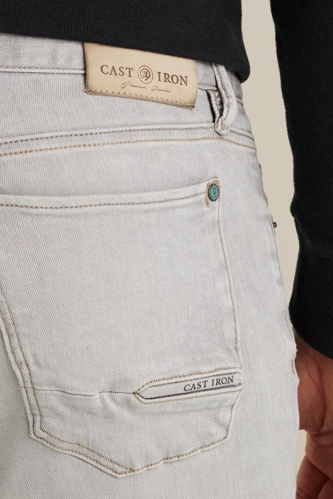 Cast Iron grijze heren jeans | Close up