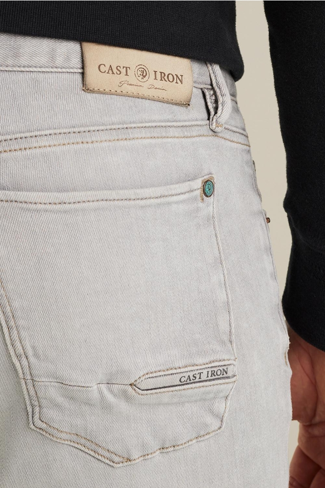 Cast Iron grijze heren jeans | Close up