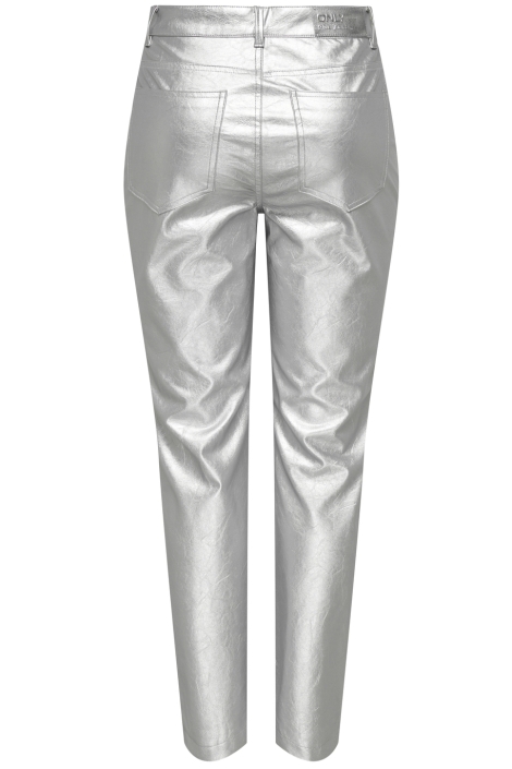 Only zilveren dames broek | Achteraanzicht