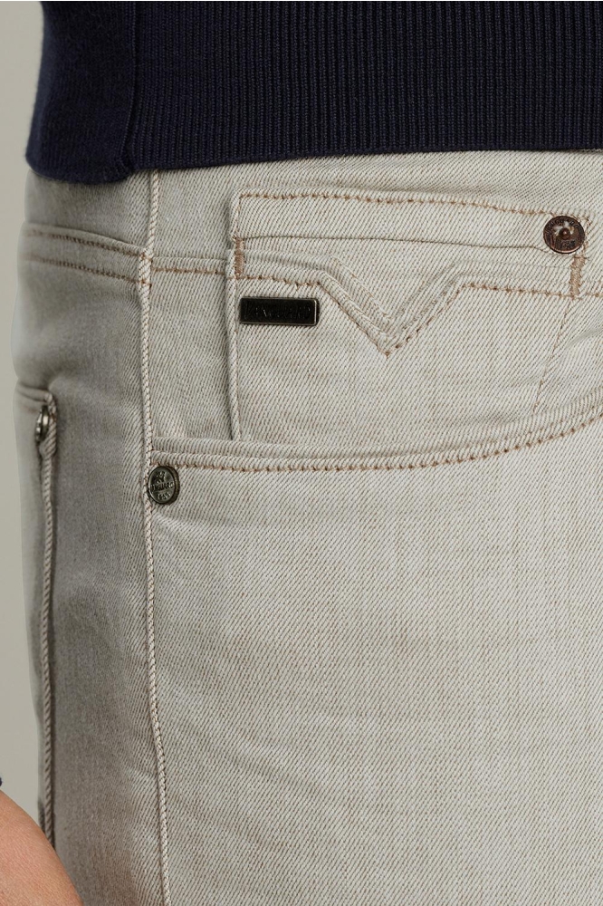 Vanguard beige heren jeans | Close up