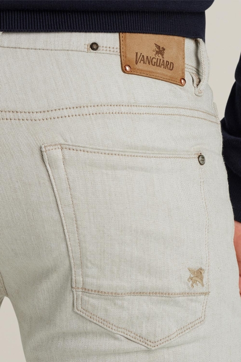 Vanguard beige heren jeans | Close up