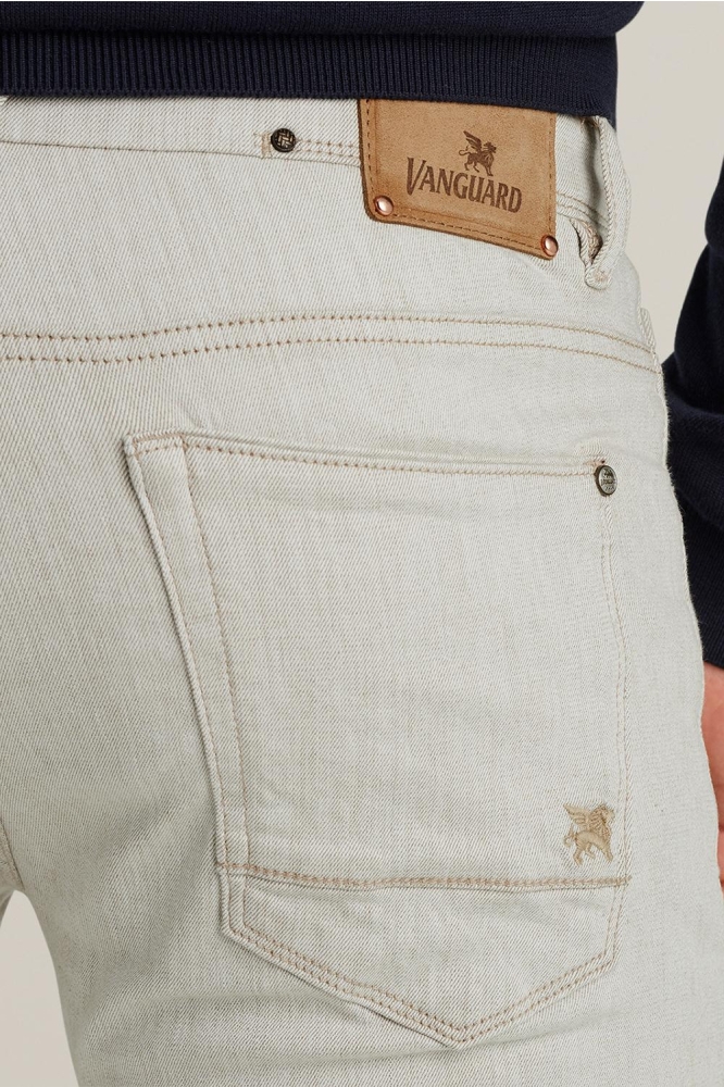 Vanguard beige heren jeans | Close up