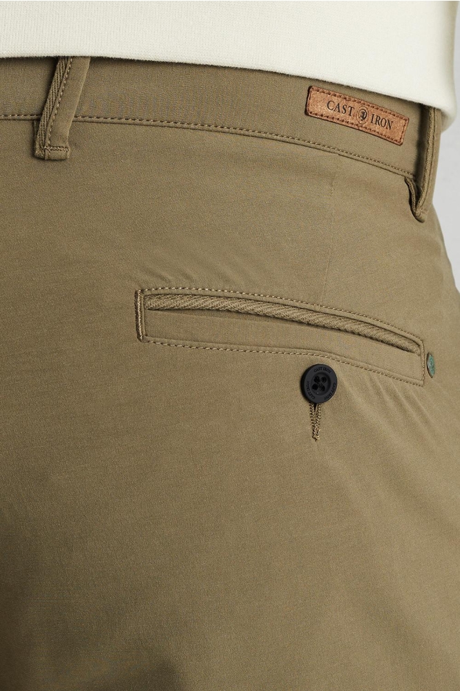 Cast Iron groene heren broek | Close up