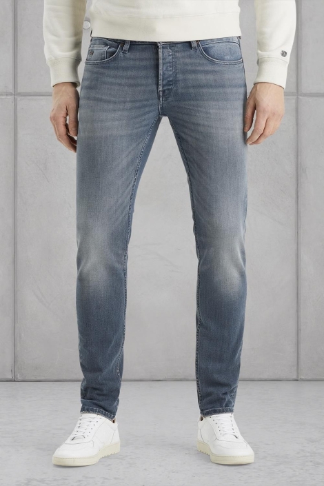 Cast Iron blauwe heren jeans | Model vooraanzicht