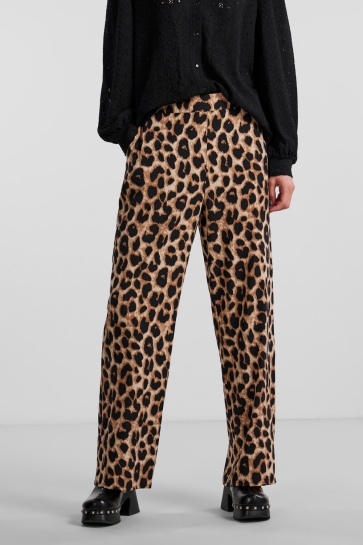 Pieces Broek PCGURLA HW PANTS NOOS BC 17116993 Black AOP/LEO