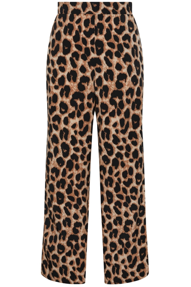 Pieces beige dames broek | Achteraanzicht
