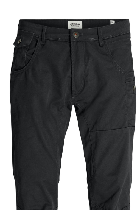 Jack & Jones zwarte heren broek | Close up