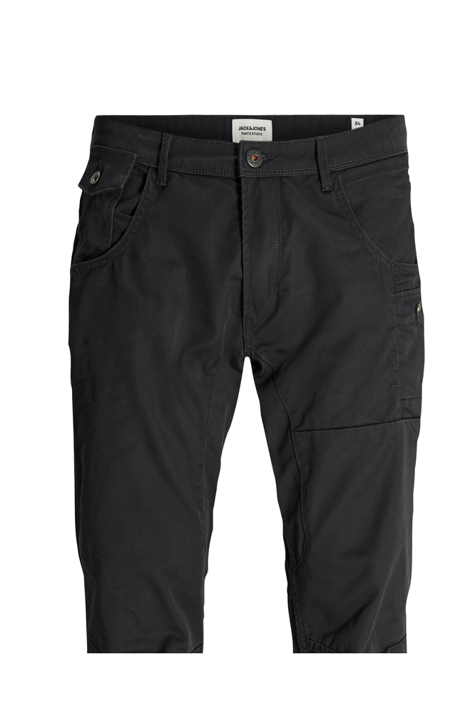 Jack & Jones zwarte heren broek | Close up