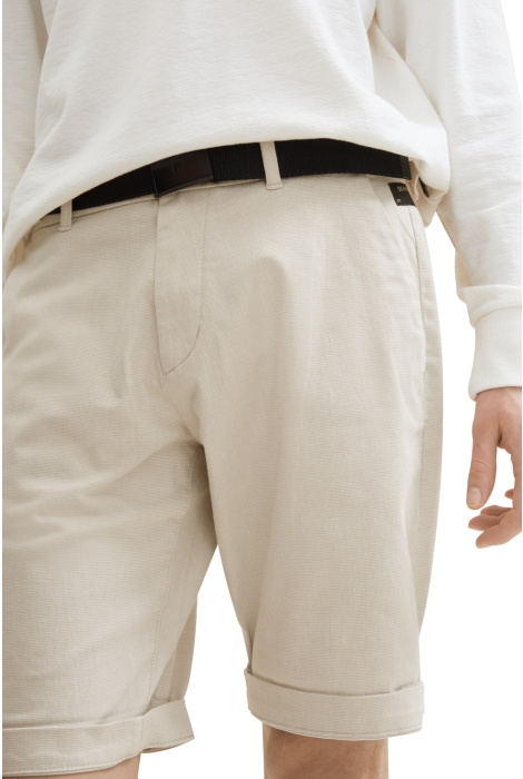 Tom Tailor regular chino shorts with belt