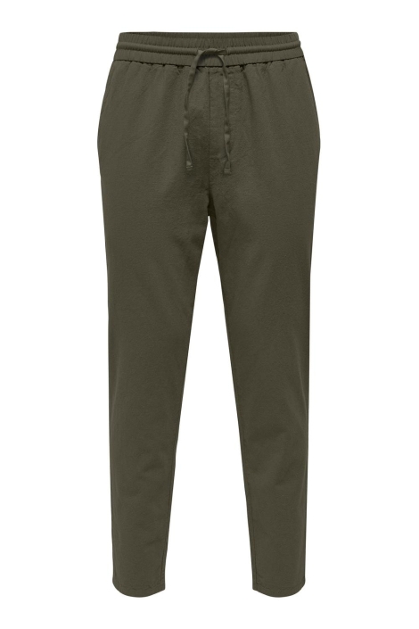 Only & Sons groene heren broek | Vooraanzicht