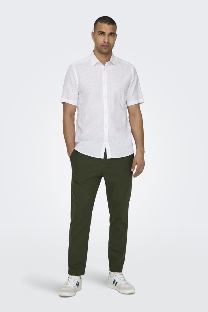 Only & Sons groene heren broek | Model