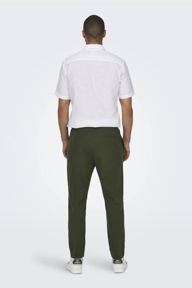 Only & Sons groene heren broek | Model