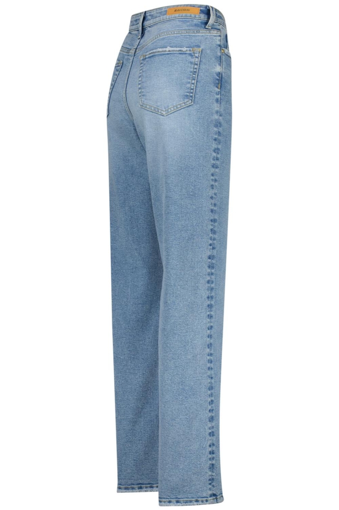 Raizzed blauwe dames jeans | Zijaanzicht